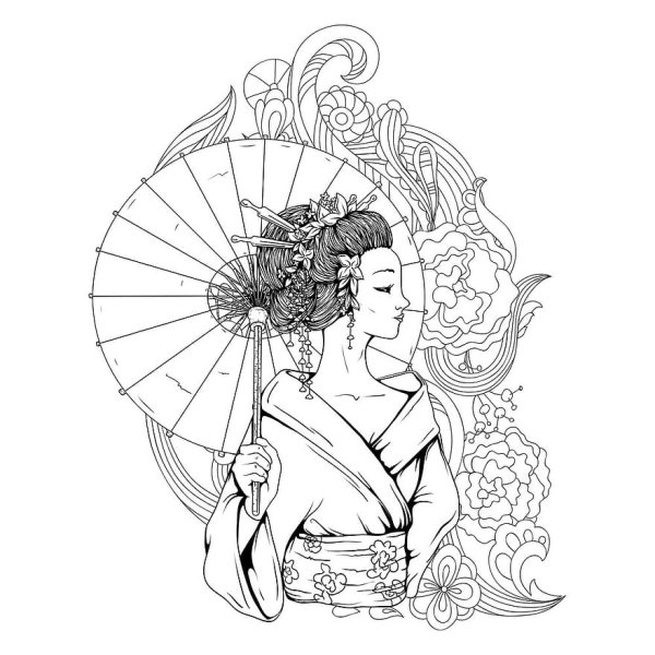 Гейша вектор