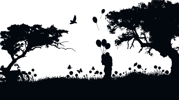 Силуэт женского лица