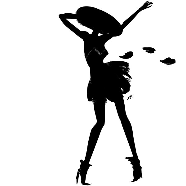 Силуэтный пейзаж