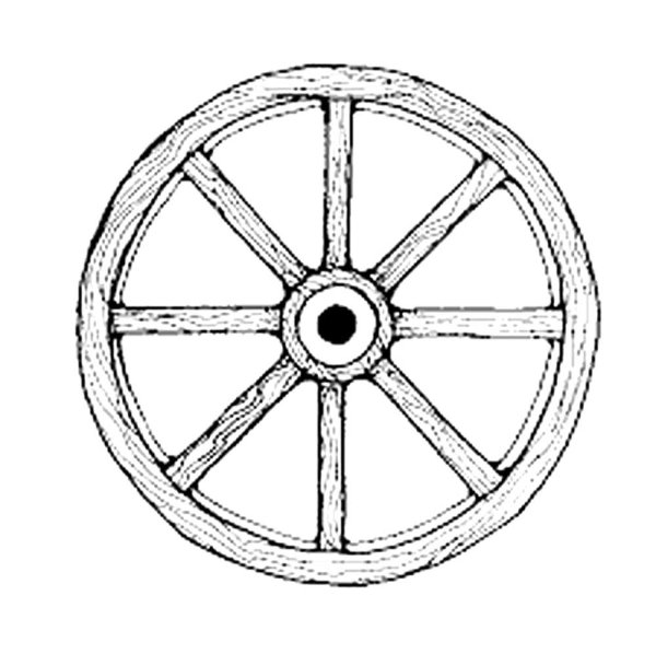 Колесо раскраска