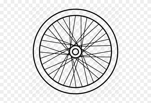 Колесо сбоку вектор