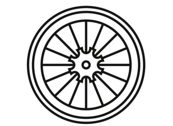 Колесо раскраска