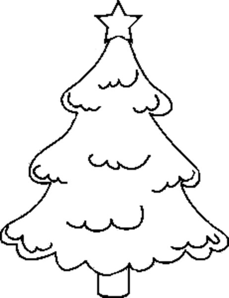 Звезда на елку раскраска