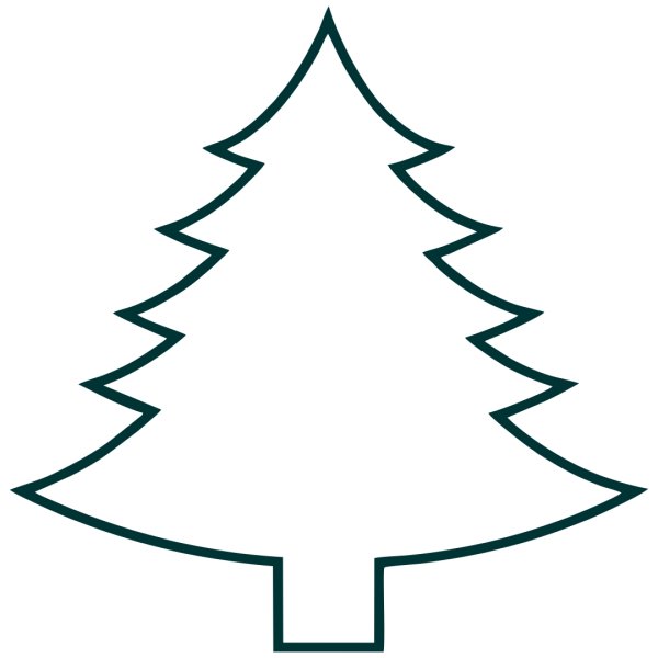 Трафарет "елка"