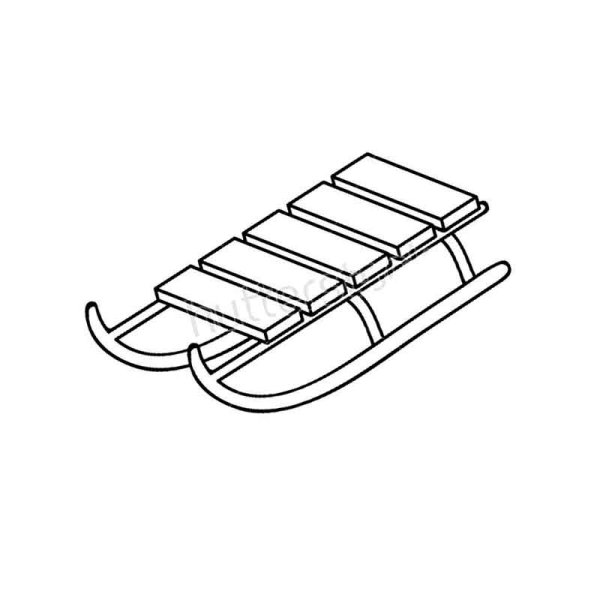 Санки для раскрашивания