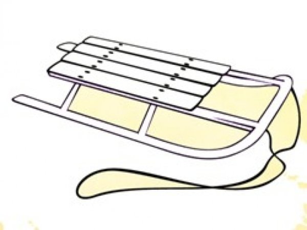 Сани раскраска для детей