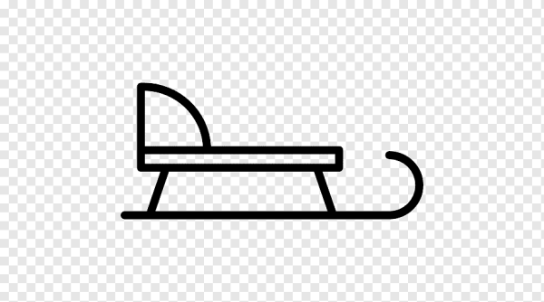 Санки раскраска