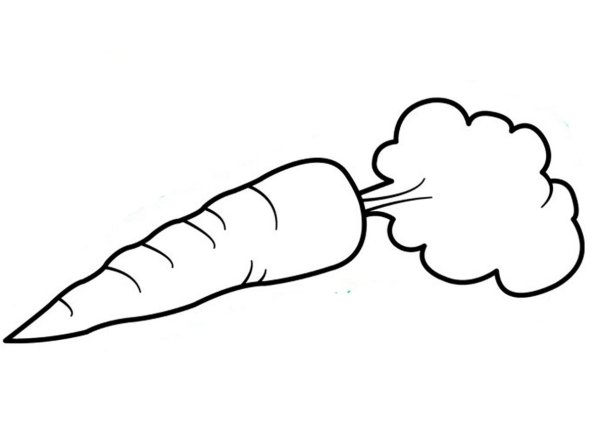 Морковка раскраска