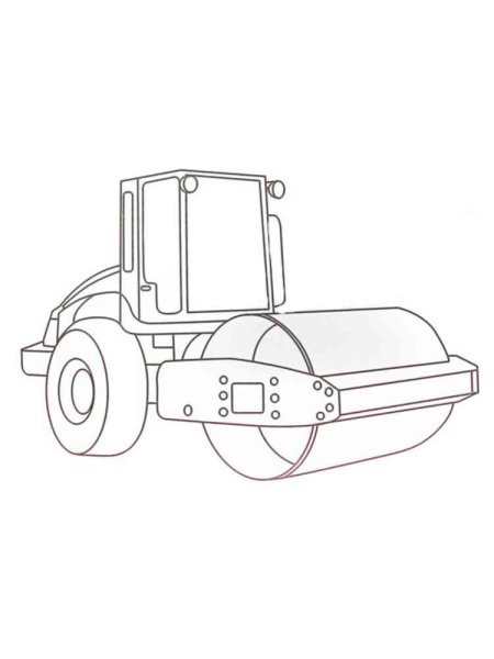 Раскраска каток машина