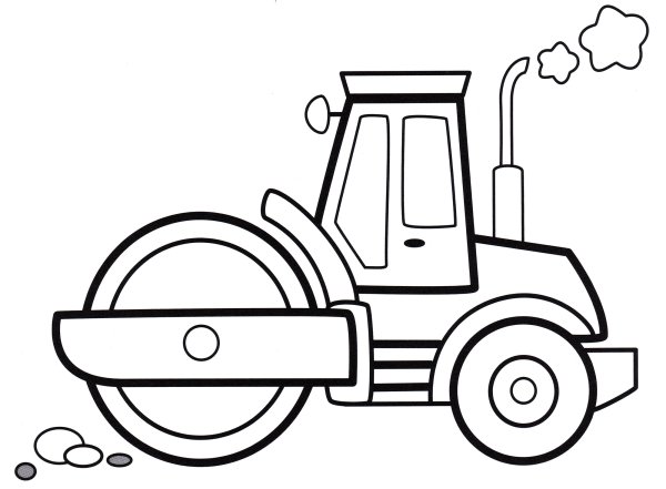 Раскраска строительная техника