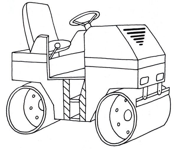 Бетономешалка раскраска