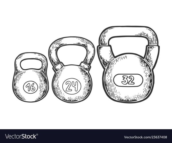 Гиря рисованная