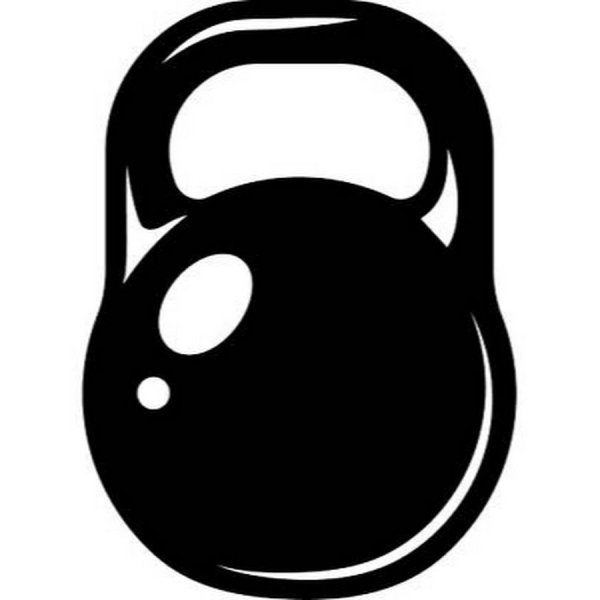 Гиря черно белая