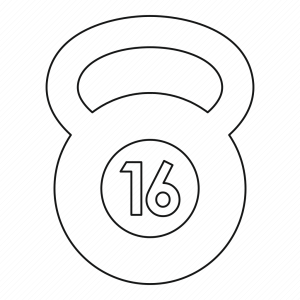 Гиря раскраска для детей