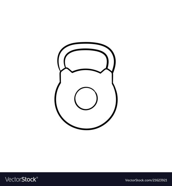 Гиря трафарет