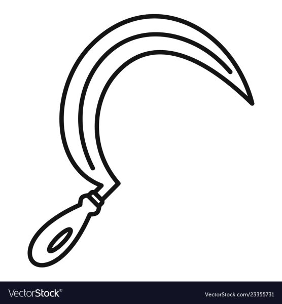 Серп раскраска для детей