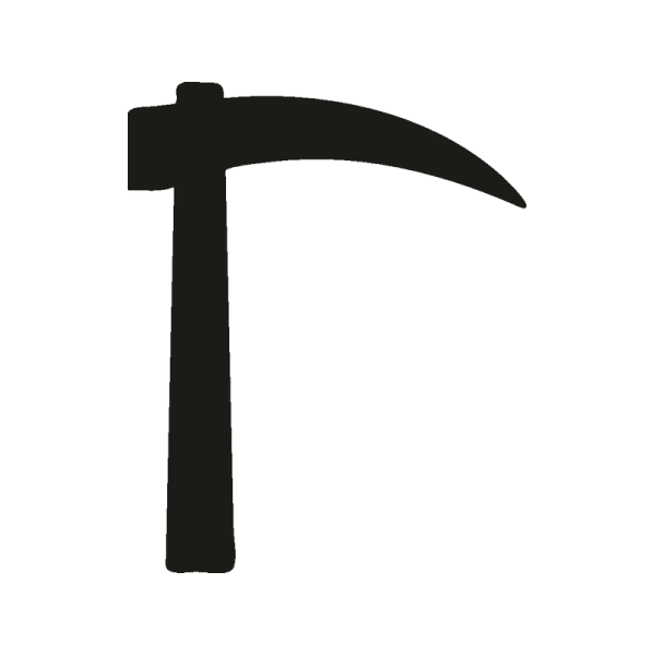 Серп на белом фоне