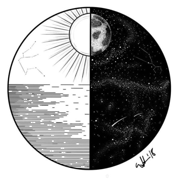 Лёгкие рисунки по астрономии