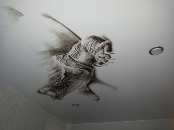 Простые рисунки на потолке