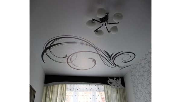 Натяжные потолки с рисунком