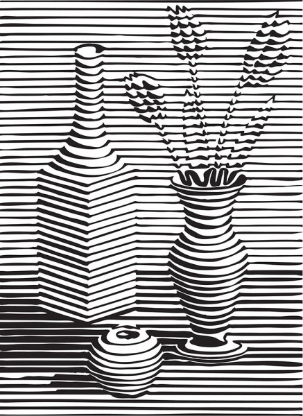 Натюрморт линиями