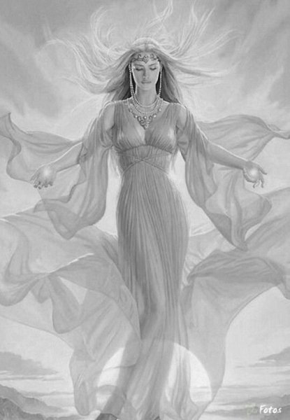 Богиня Афродита рисунок