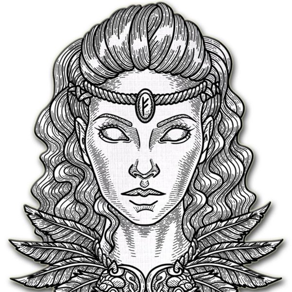 Раскраска боги древней Греции гера