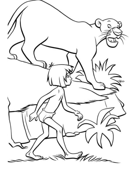 Маугли - набросок