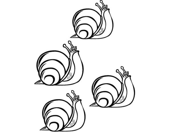 Детские раскраски улитка