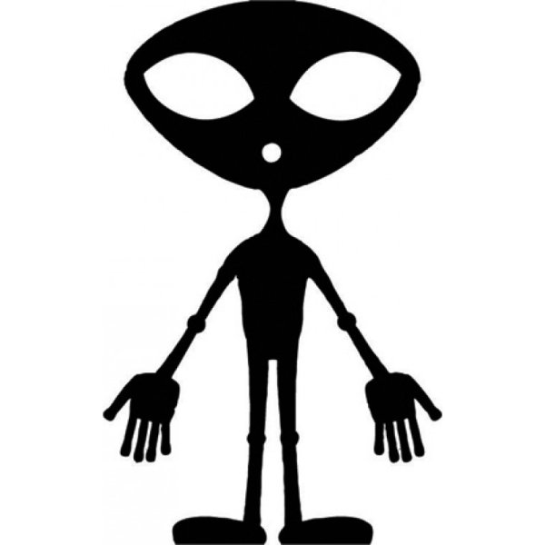 Силуэт инопланетянина