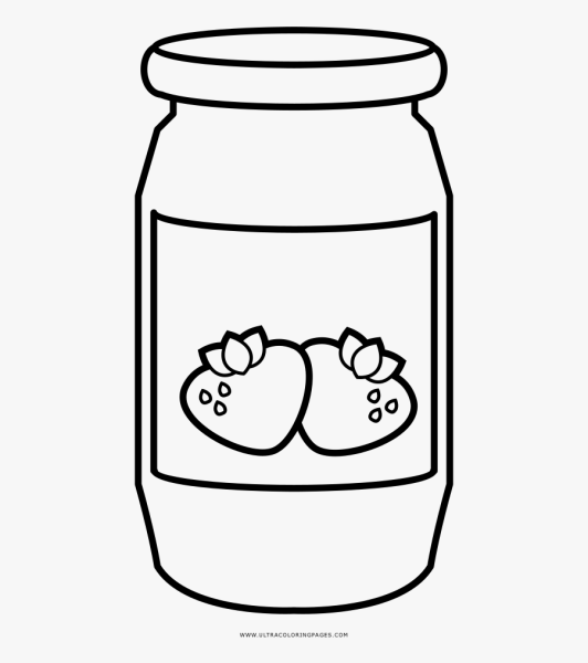 Варенье раскраска для детей