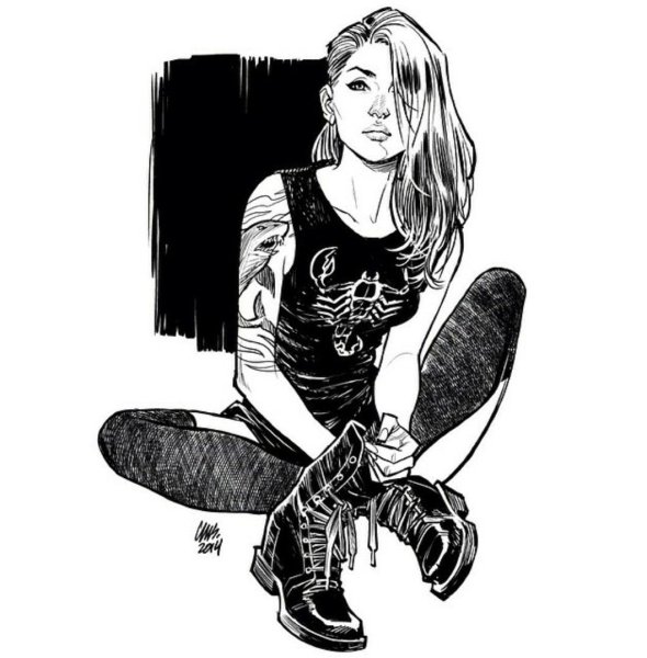 Девушка подросток рисунок