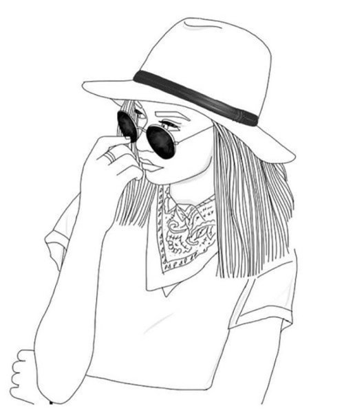 Раскраски девочки крытые