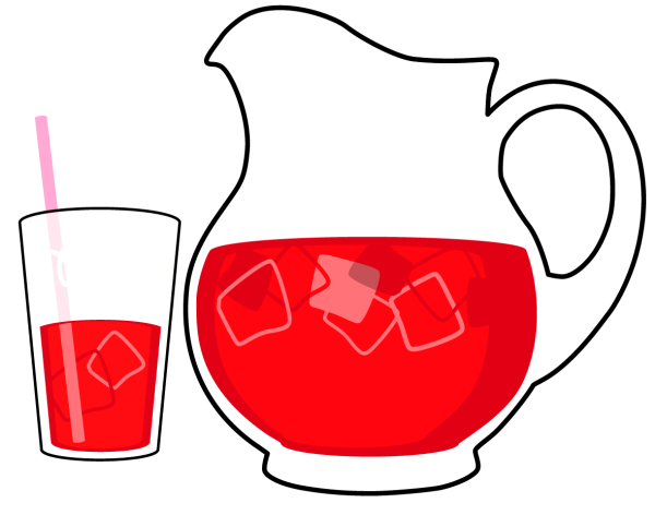 Компот в кувшине на прозрачном фоне