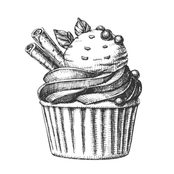 Десерт гравюра