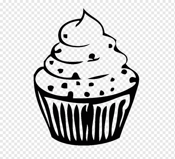 Кексик черно белый