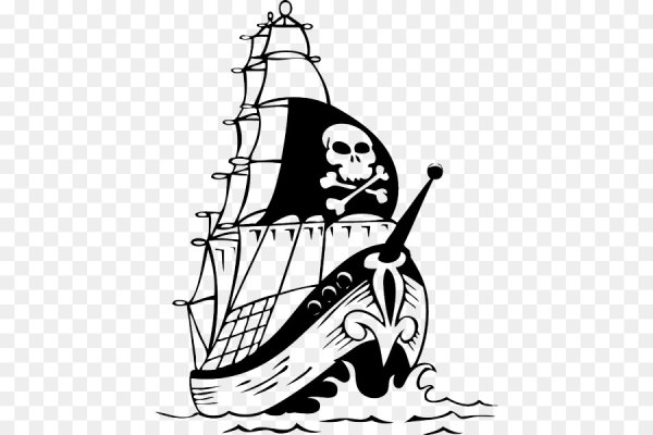 Пират черно белый