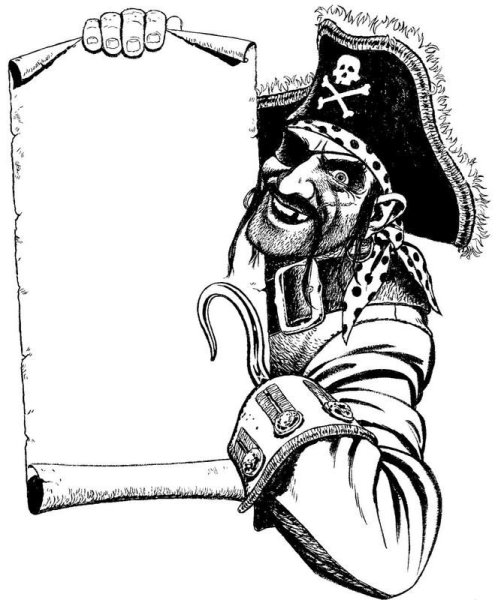 Пиратская вечеринка плакат