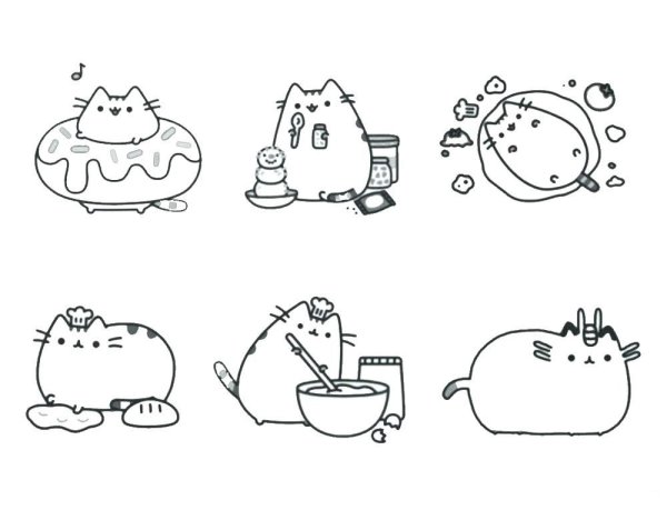 Пушин Кэт раскраска