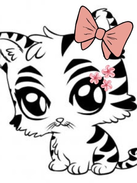 Раскраска Тигренок