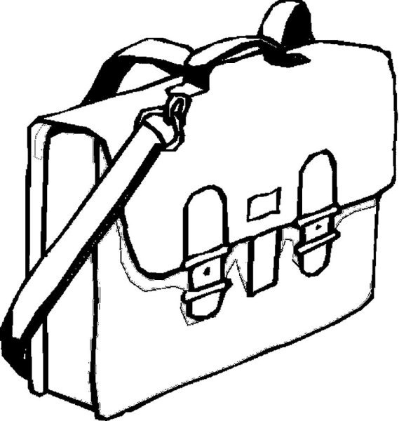 Портфель раскраска для детей