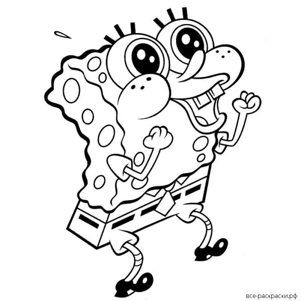 Патрик раскраска для детей