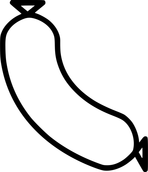 Сосиски раскраска