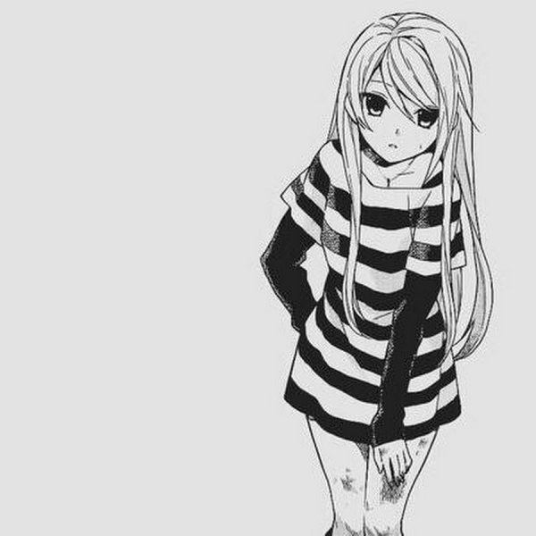 Аниме чёрно белое