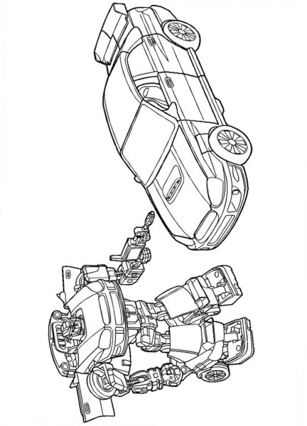 Раскраска трансформеры Прайм Балкхед
