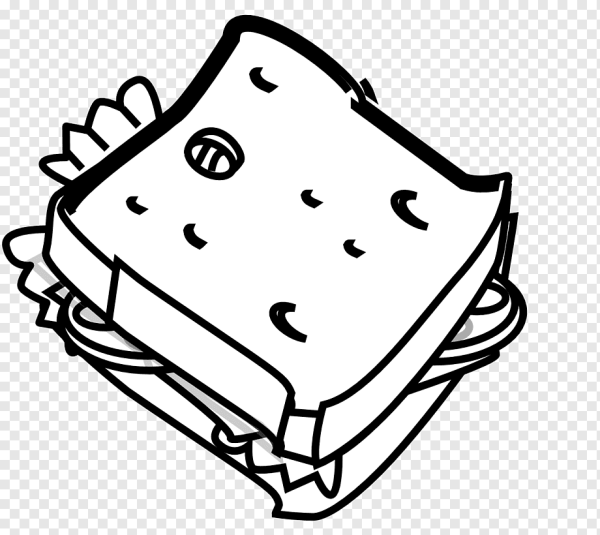 Сэндвич раскраска