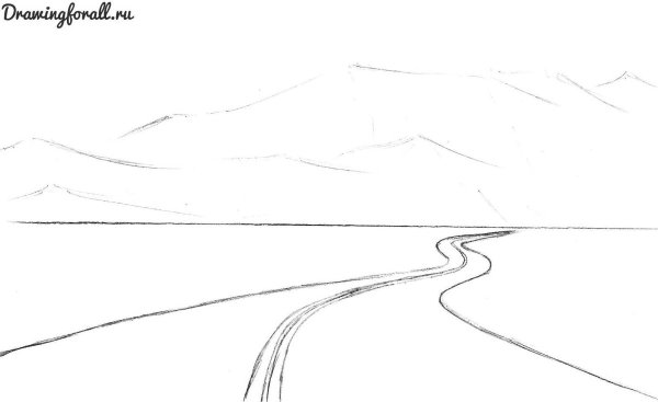 Эскиз дороги