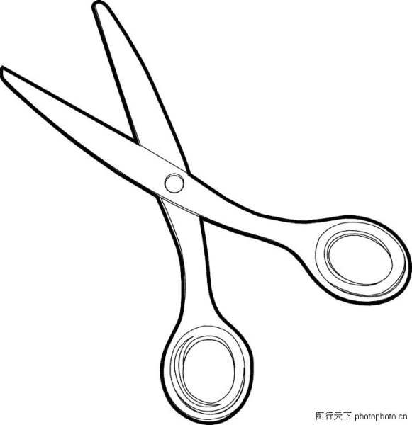 Ножницы черно белые