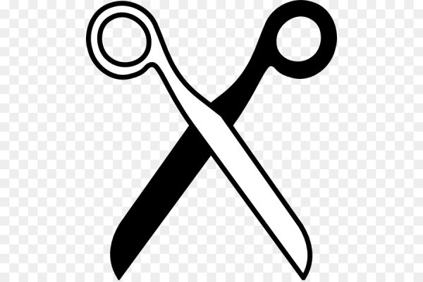 Ножницы черно белые