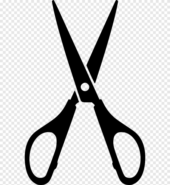 Ножнички черно белое